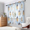 thumbnail image 2 of Yayeee Window Curtains Light Filtering 63"x52" Grommet Panel Pair Home Living Room Decor, Blueberry Pancake Pattern, 2 of 7