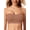 Brown, variant on Women’s Wireless Comfort Strapless Bandeau Bra, Multiway Wear High Stretch Bra, Non-Slip Seamless Everyday Support Tube Bra