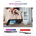 thumbnail image 4 of Phone Case For Samsung Z Flip 5 Case with Kickstand, Sturdy Heavy Duty Shockproof Phone Case for Samsung Z Flip 5 with Rotating Holder Ring, Black, 4 of 6