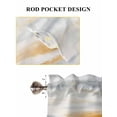 thumbnail image 7 of Burnt Orange Grey Ombre Kitchen Curtains 54 Inches length, Abstract Art Oil Painting Modern Window Treatment Curtain Drapes, Thermal Insulated Drapes for Basement Hotel RV, 42"x54", 2 Panels, 7 of 7