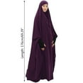 thumbnail image 2 of Shinycome One-Piece Prayer Dress Full Cover Hooded Islamic Abaya Kaftan with Hijab, 2 of 14
