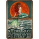 thumbnail image 1 of Placa Metal Vintage para Niña Pintura Hierro Rectangular Arte Pared Del 20x30cm, 1 of 9