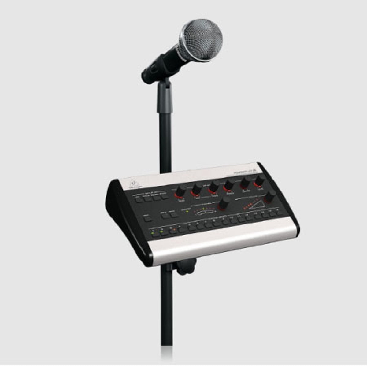 Behringer Powerplay 16 Mounting Bracket for P16-M Monitor Mixer, Bundle With H&A Tripod Microphone Stand with Telescoping Boom