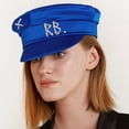 thumbnail image 2 of Sombreros de invierno de diseñador de marca para mujer, gorra de vendedor de periódicos con letras de diamantes, visera para niño, 2 of 5