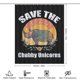thumbnail image 2 of Cortina de ducha impermeable Save The Chubby Unicorns, ligera y lavable a máquina, para decoración de baño, 152 x 183 cm (60 x 72 pulgadas), 2 of 8