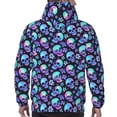 thumbnail image 7 of Kdxio Skull flower tie dye Print Mens Casual Hooded Collar Drawstring Hoodies Pullover Sweatshirts Casual Long Sleeve Shirts-4X-Large, 7 of 7