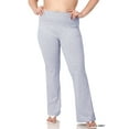 thumbnail image 3 of TheLovely Womens & Plus Stretch Cotton Fold-Over High Waist Bootcut Workout Flared Yoga Pants, 3 of 4