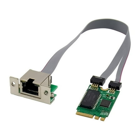 Mini PCIE Network Card M.2 A E to RTL8111F Gigabit Ethernet Card Single Port RJ45 Ethernet Network Card