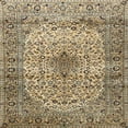 thumbnail image 1 of Ahgly Company Machine Washable Indoor Square Traditional Sepia Brown Area Rugs, 7' Square, 1 of 7
