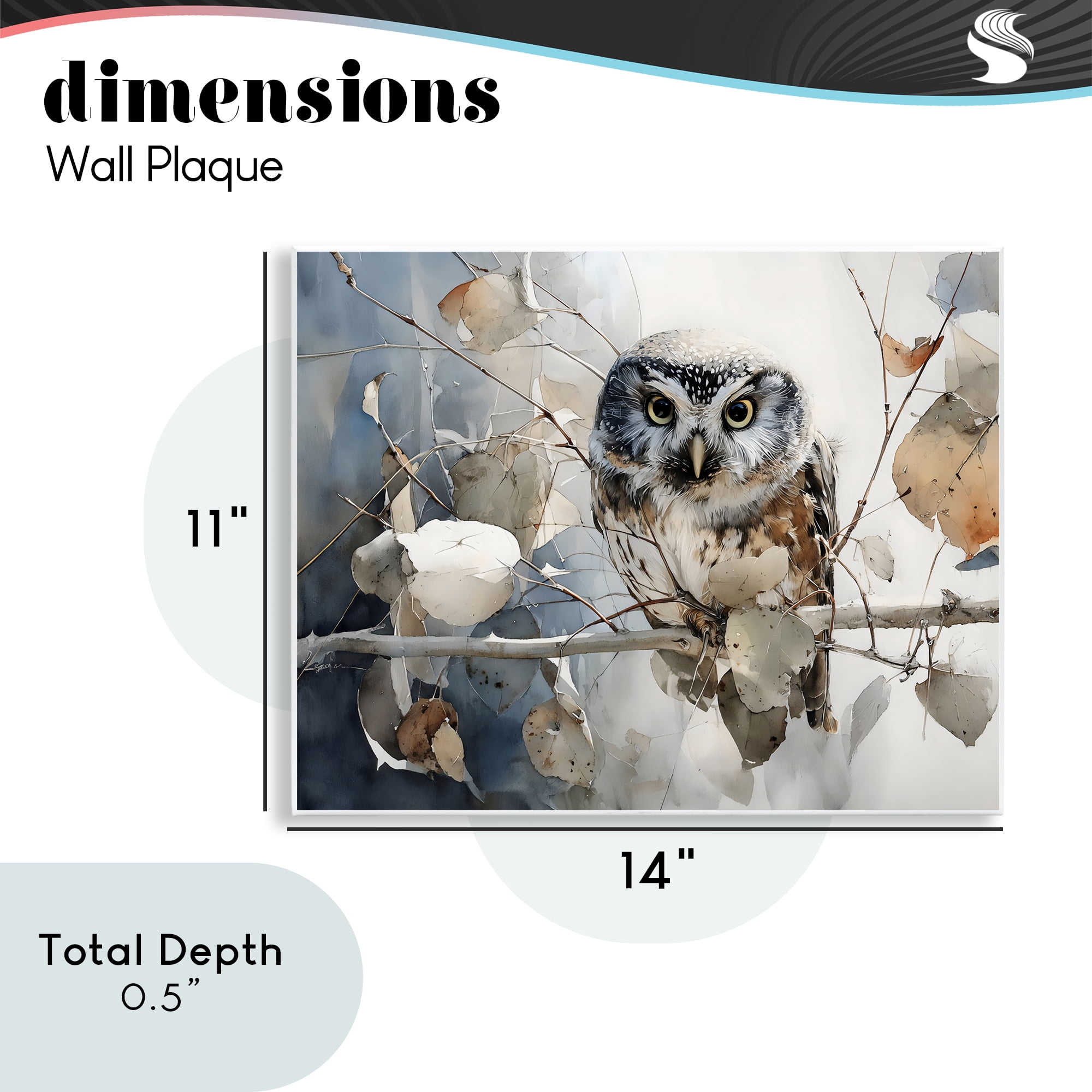 Stupell Industries Hoot Owl on Autumn Branch Wall Plaque Art, design by Franklyn Gregory