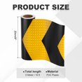 thumbnail image 2 of Uxcell Reflective Tape, Self-Adhesive Trailer Reflector Tape Waterproof Warning Sticker Yellow-black 8 Inch x 16 Feet, 2 of 6