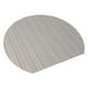 thumbnail image 5 of Mantel individual semicircular Baoblaze Posavasos de alfombrilla para cuenco Raya gris Tabla de semicírculo Mantel individual, 5 of 8