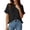P126 Black, variant on Tfken Women Tshirts Summer Short Sleeve Crew Neck Tops Tees Loose Casual T-Shirts Ladies Trendy Clothes Outwear Size L Black