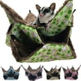 thumbnail image 1 of SPRING PARK Small Pet Cage Hamster Hammock 3-Layer Hanging Nest Soft Warm Sleeping Bed, 1 of 7