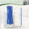 thumbnail image 2 of Uxcell Luggage Tag Loops, Luggage Straps Worm Loops - Fitting For Bag Tags - Suitcase Label - ID Card Blue, 2 of 7