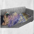 thumbnail image 6 of Pastoral Soft Flannel Fleece Blanket, Pastoral Valley Under Surreal Dreamy Sky Floral Fresh Blooming Flourishing Nature, Cozy Plush for Indoor and Outdoor Use, 50" x 60", Multicolor, by Ambesonne, 6 of 6