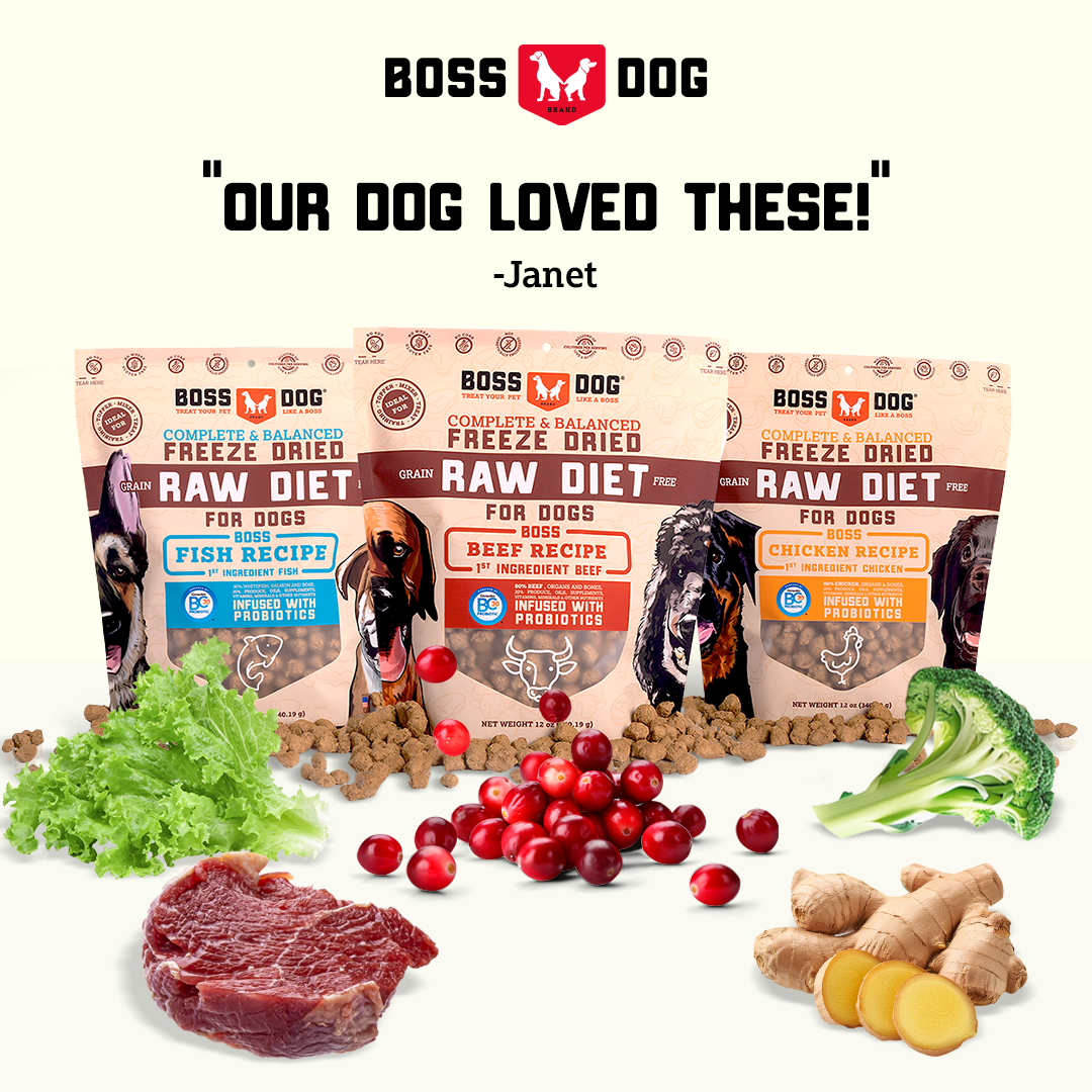Boss Dog Probiotic Freeze Dried Healthy Dog Food,  Chicken  36 oz