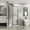 Black, variant on ResenkosNeo-Angle Frameless Shower Door 36 in.D x 36 in.W x 72 in.H Corner Shower Enclosure With Clear SGCC Tempered Glass Pivot Shower Door In Matte Black Finish