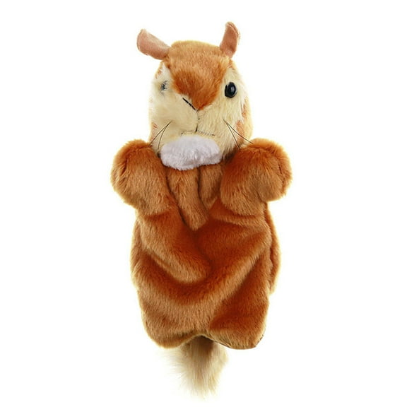 Squirrel Hand Puppet Creative Parent-child Plush Toy Lovely Plush Puppet Toy