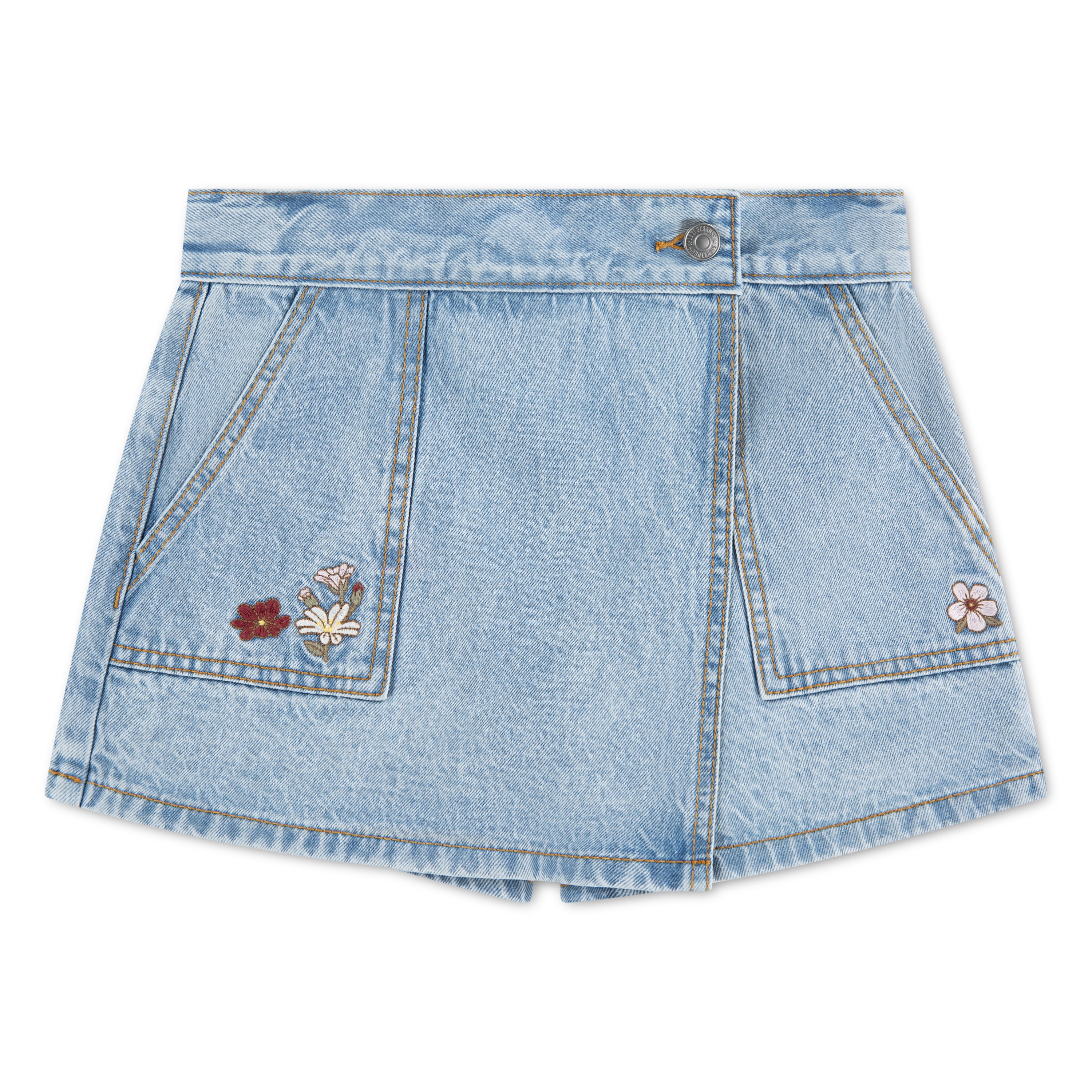 Levi Strauss Signature Girls Denim Utility Skort, Size 5-18