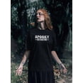 thumbnail image 2 of Spooky Vibes Only T-Shirt Women -Image by Shutterstock, Female Small, 2 of 4