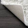 thumbnail image 5 of nuLOOM Marleen Contemporary Shag Area Rug, 8' x 10' Oval, Off White, 5 of 5