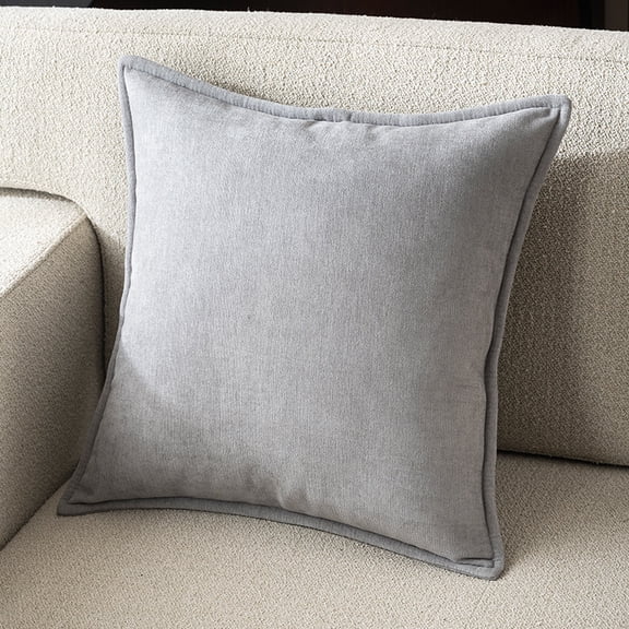 Nmkwnr Pack of 1 Throw Pillow Covers Decorative Solid Color Soft Chenille Cushion Case for Couch Sofa Bed Living Room, 20 x 20 Inches