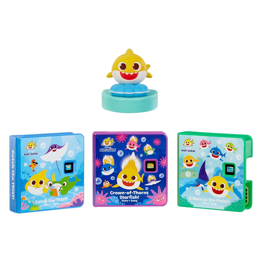 Little Tikes® Story Dream Machine™ Pinkfong Baby Shark Heroes Collection – English Speaking Toy, Ages 3+ Years