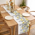 thumbnail image 3 of Table Runner 72 Inches Long for Kitchen Dining, Yellow Floral Dresser Scarf Farmhouse, Dining Table Decorations for Wedding/Parties, Farmhouse Spring Flowers Leaves 18 x 72 In, 3 of 8
