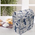 thumbnail image 3 of Ski Pattern Stand Mixer Cover, Vintage Style Monochromatic Design of Skiing Themed Motifs, Kitchen Appliance Organizer Bag Cover with Pockets, 5 Quarts, Eggshell and Dark Sky Blue, by Ambesonne, 3 of 4