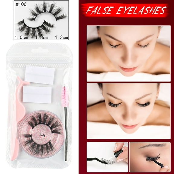 Kayannuo Items Self-adhesive False Eyelashes Without Glue Self-adhesive Eyelashes Quick-adhesive Double Glue Eyelashes With Eyelash Curler, Eyelash Brush
