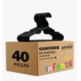 thumbnail image 1 of 40 Ganchos Infantil Ropa Niño Niña Modelo Negro, 1 of 4