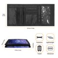 thumbnail image 5 of FUIALDOLG Mystic Moth Moon Pattern Slim Trifold Card Holders, Polyester Children's Wallet Portable Trifold Card Wallet for Outdoor Outdoor Sports, 5 of 6