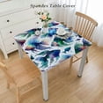 thumbnail image 2 of BANET Coastal Fish Tablecloth, Fitted Table Cover with Elastic Tables, Watercolor Summer Beach Nautical Sea Table Cloth Outdoor Indoor Dinning Party Waterproof Tablecloths, 2 of 7