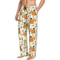 thumbnail image 2 of Yiaed Squirrel With Colorful Tail Print Men's Lounge Pants, Loose PJ Bottoms, Long Pajama Pants for Men-Medium, 2 of 5
