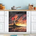 thumbnail image 2 of Coolnut Seaside Lighthouset Dishwasher Magnet Cover, Anti-Scratch Magnetic Stickers for Fridge Dishwasher Panel, Home Kitchen Personalized 20 x 26 Inch Home Decor, 2 of 5