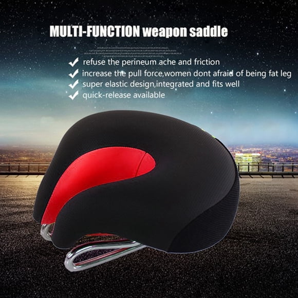 Asiento De Bicicleta, Asiento De Bicicleta Rojo Para Bicicleta Estática, Bicicleta Giratoria, Bicicleta Plegable