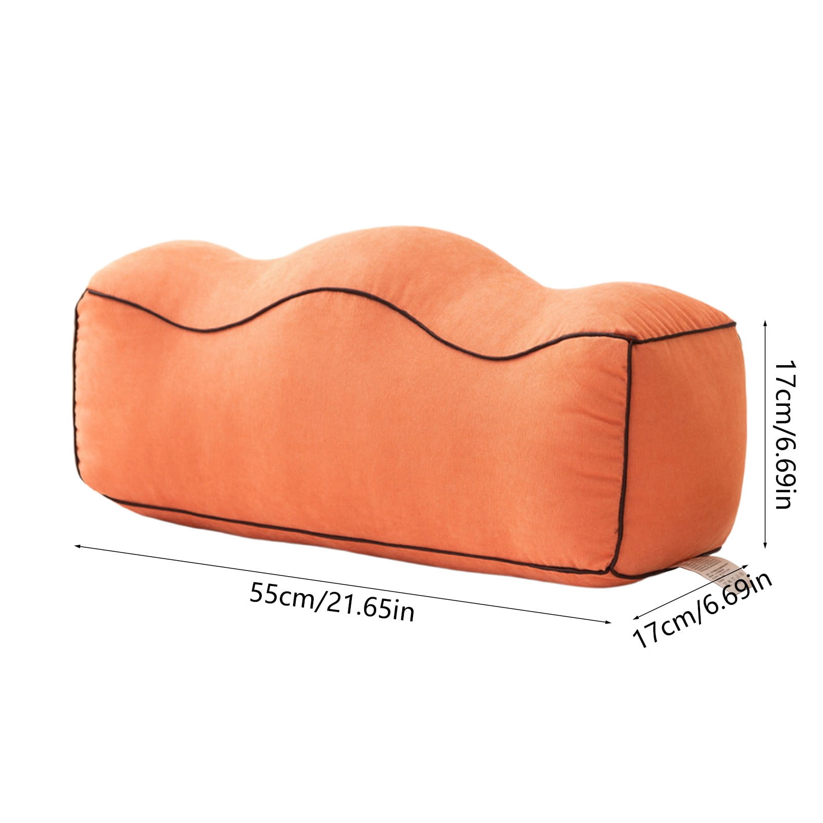 Nilvkv Cooling Pregnancy Leg Support Pillow Memory Foam Height Elevation Cushion Removable Washable Cover 23.62x7.87 Inches