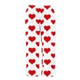 thumbnail image 6 of FRSASU Women's Valentine Pants Flannel Plush Fuzzy Elastic Waist Wide Leg Love Heart Print Long Pants White, 6 of 7