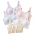 thumbnail image 3 of AJZIOJIRO Tees Girls Seamless Stretch Bra Invisible Dig-Free Teen Bras Ultra Comfort Soft Bras 1 Pairs, 3 of 9
