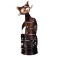 thumbnail image 2 of Cat Wine Holder Rack Cat Shaped Wine Holder Stand Metal Decorative Cat Wine Bottle Holder Sculpture, 2 of 5