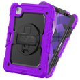 thumbnail image 7 of Case for iPad Pro 11 Inch 2022/2021/2020/2018 4th/3rd/2nd/1st Gen with Screen Protector, 360 Degree Rotating Kickstand Hand Strap Shockproof Cover with Shoulder Strap, Purple, 7 of 7