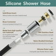 thumbnail image 2 of Silicone Explosion Proof Anti Winding Showerhead Hose,Used In Showerheads Spray Flexible RV Shower Hoses Replacement, 2 of 6