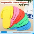 thumbnail image 6 of Set of 24 Plastic Flops Kit,10.2x4.3In Disposable Party Supplies for Men,Multicolor Slippers for Guests,Salon,Spa,Hotel,Women, 6 of 6
