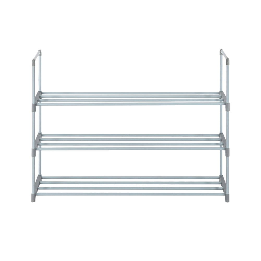 Private Jungle 3-Layer Shoe Rack Metal Storage Rack, Stackable Storage Rack Shoe Storage Rack