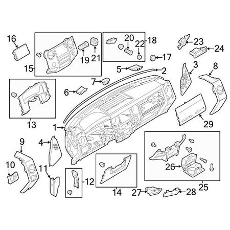 Oem Dashboard - 2011-2015 Ford F250 F350 F450 Super Duty Steel Gray Dashboard Cup Holder OEM NEW