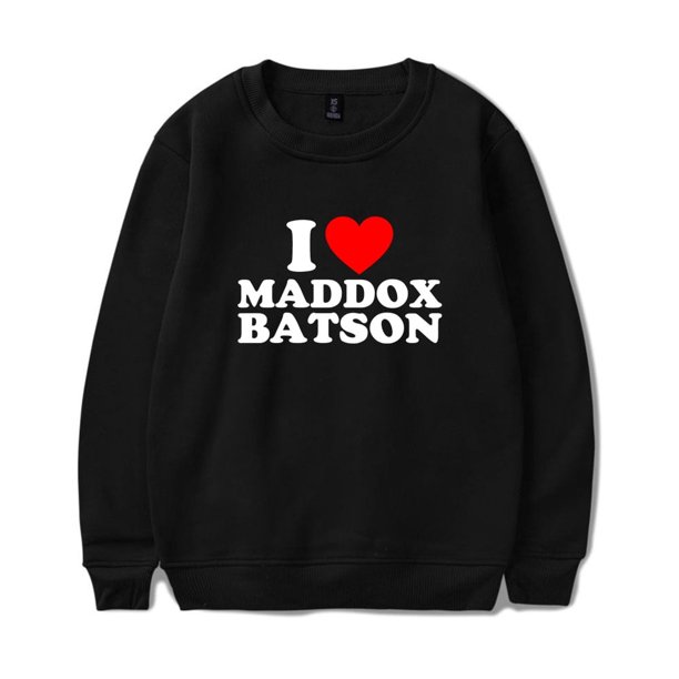Camiseta de manga larga I Love Maddox Batson 2025 Tour Merch Cosplay sudaderas de calle de moda Unisex