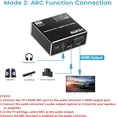thumbnail image 3 of HDMI ARC to Optical Audio Adapter, NEWCARE 4K@60Hz H DMI Audio Splitter Converter, HDMI to Optical Toslink SPDIF+3.5mm Jack AUX Audio Out, Metal HDMI Audio Extractor Support Blue-Ray Play Soundbar, 3 of 7