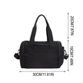 thumbnail image 3 of Bolsa de deporte de nailon para viajes y uso diario | Bolso bandolera ligero multiusos | Bolso de mano versátil e informal para ropa de entrenamiento, calzado y artículos de aseo., 3 of 6