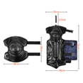 thumbnail image 2 of Yeacher 2PCS Knee Pads Protective Pads Strengthened PE Turtle Shell Keep Warm Windproof Waterproof for Skateboarding Skating Cycling Riding Motorcycle Scooter Mountain Climbing, 2 of 8